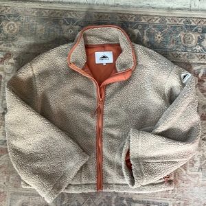 Madewell x Penfield Haight Fleece Bell Sleeve Full Zip Jacket-S